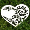 Serce ażurowe - motyle i serca - DLA MAMY, ze sklejki