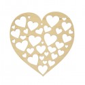 Ażurowe serce SERDUSZKA, ze sklejki