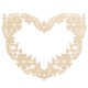 Wianek ażurowe SERCE KWIATOWE 