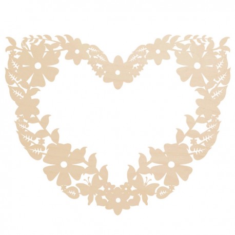 Wianek ażurowe SERCE KWIATOWE 