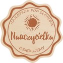 Magnes z grawerem, Najlepsza Nauczycielka, ze sklejki 