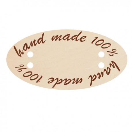 Dekor - zawieszka, owalna, guzik wzór nr 1, 1szt 