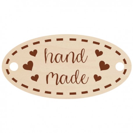 Dekor - zawieszka, owalna, guzik wzór nr 2, 1szt 