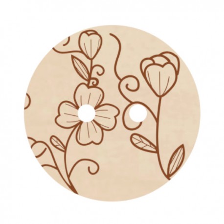 Guzik ozdobny wzór nr 9 średni- 1szt 