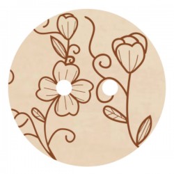 Guzik ozdobny wzór nr 9 duży- 1szt 