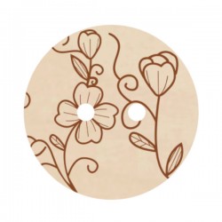 Guzik ozdobny wzór nr 9 średni- 1szt 