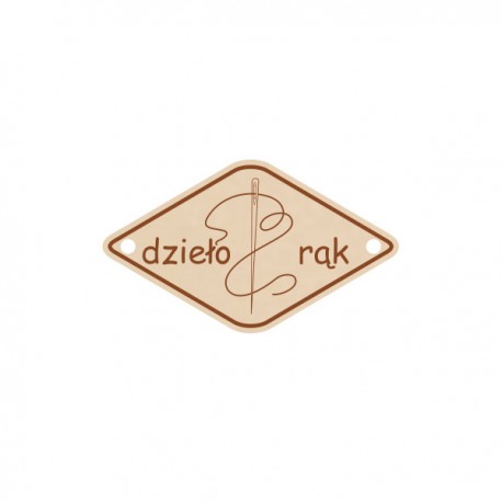 Guzik/dekor ozdobny romb- 1 szt- wzór 1