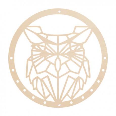 Łapacz snów baza geometryczny SOWA 20cm 