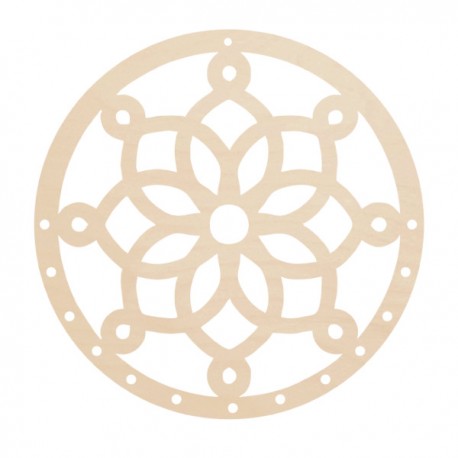 Łapacz snów baza geometryczny ROZETA STOKROTKA 20cm 