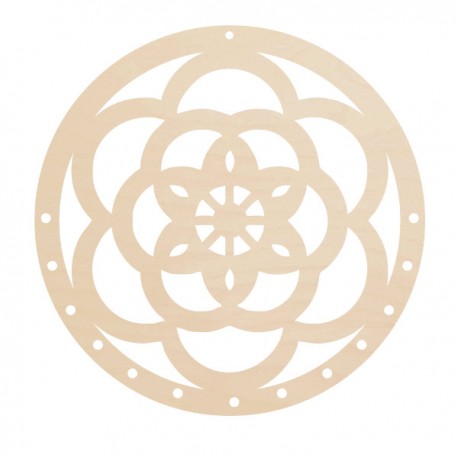 Łapacz snów baza geometryczny ROZETA KWIATUSZEK 20cm 