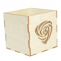 Ażurowy lampion ze sklejki - wzór 3