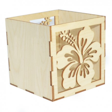 Ażurowy lampion ze sklejki - wzór 4