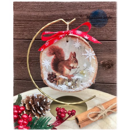 Stojak na bombki złoty 15cm  WIESZAK 