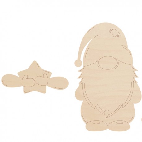 Skrzat - łapki z sercem 10 cm krasnal 