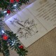 Kartka drewniana na święta życzenia ze ŚWIECZNIKIEM + koperta, Twój podpis