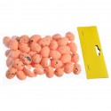 Jajeczka nakrapiane pomarańczowe 2,5 cm 50szt