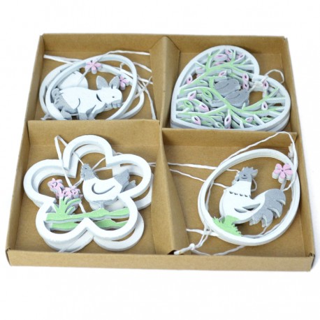 Kształtki DZIECIĘCE w drewnianym pudełku 27 szt 