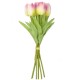 TULIPANY PIANKOWE BUKIET LIMONKA 33CM 18SZT