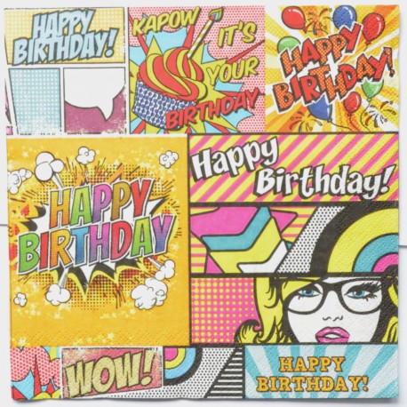 Serwetka do decoupage pisanki tulipany bazie 1szt.