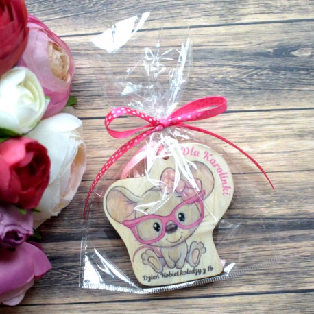 Magnes z nadrukiem uv kwadrat Dzień KOBIET wzory do wyboru