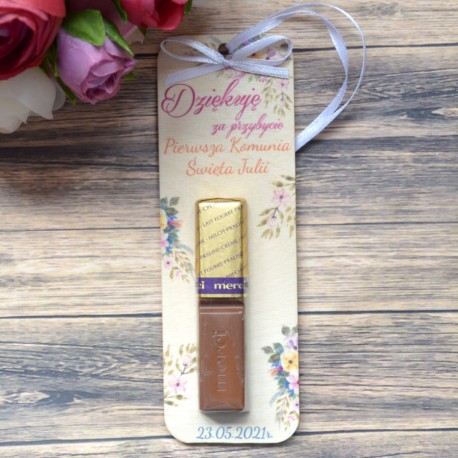 Podziękowanie dla gości MERCI I Komunia Święta wzór nr 2