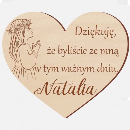 Podziękowanie dla gości Magnes I Komunia Święta wzór nr 1 - ZESTAW 10 SZT