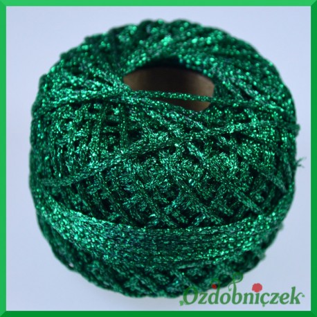 Sznurek brokatowy 2.5mm/4mb zielony