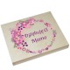 Drewniane pudełko na czekoladki Merci z okazji Dnia Matki wzór nr5