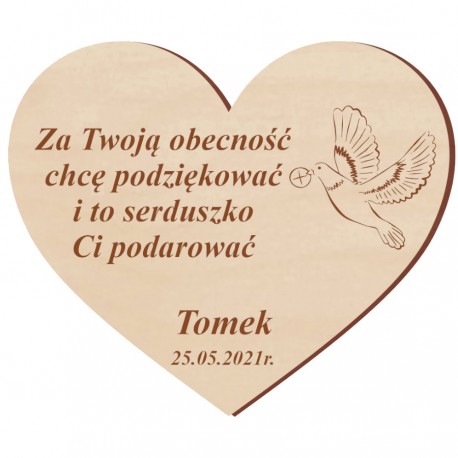 Podziękowanie dla gości Magnes I Komunia Święta wzór nr 6 - ZESTAW 10 SZT