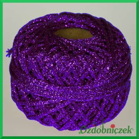 Sznurek brokatowy 2.5mm/4mb fioletowy