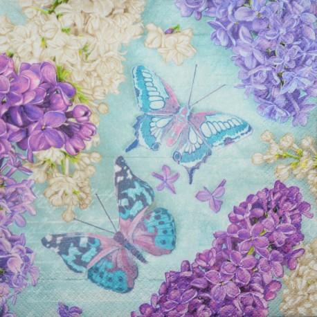 Serwetka do decoupage - pastelowe kwiaty