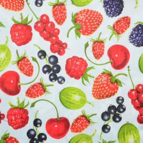 Serwetka do decoupage - pastelowe kwiaty