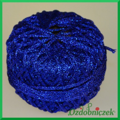 Sznurek brokatowy 2.5mm/50mb szafirowy