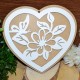 Serce hdf dwustronne ażurowe zawieszka