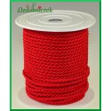 Sznurek oplatany 3,2mm / 1mb czerwony