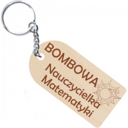 Zestaw brelok zakładka podkładka pod kubek dla nauczyciela