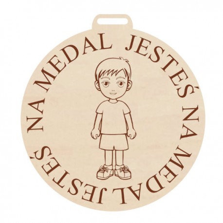 Medal, Sowa z grawerem, pamiątka dla przedszkolaka