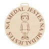 Medal, Sowa z grawerem, pamiątka dla przedszkolaka