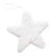 Gwiazda duża zawieszka pluszowa 25,5cm BIAŁA