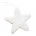 Gwiazda duża zawieszka pluszowa 25,5cm BIAŁA