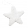 Gwiazda duża zawieszka pluszowa 25,5cm BIAŁA