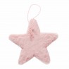 Gwiazda duża zawieszka pluszowa 25,5cm RÓŻOWA