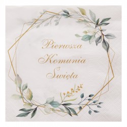 Serwetka do decoupage - PIERWSZA KOMUNIA ŚWIĘTA 1 SZT.