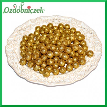 Kulki brokatowe ZŁOTE 12mm/140g