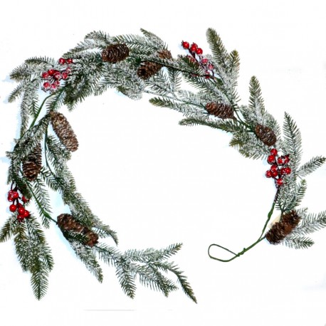 Girlanda bielona z owocami 150cm