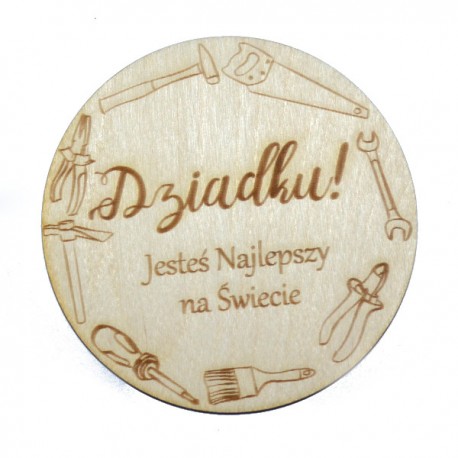 Podkładka pod kubek dla Dziadka - Dziadek i jego supermoc