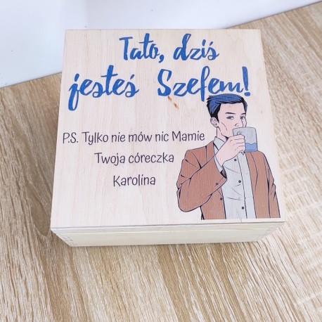 Zestaw prezentowy niezbędnik na DZIEŃ TATY ojca bejca brąz