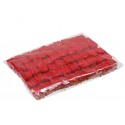 Prezent na piku CZERWONY WELUROWY zestaw 2,5cm/60sztuk