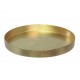 Talerz, misa, taca plastikowa złota 27cm
