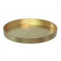 Talerz, misa, taca plastikowa złota 27cm
